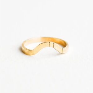 Young in the Mountains Wide Arc Ring, 14k Yellow Gold, Sz 5.5/6